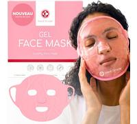 Medi Grade Masque Visage Froid avec Masque Visage Lycra et Pochette, Rose | Masque de gel froid pour le visage complet, fraîcheur relaxante après une longue journée, doux sur la peau, pochette incluse