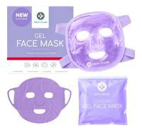 Medi Grade Masque Visage Froid avec Masque Visage Lycra et Pochette, Violet | Masque de gel froid pour le visage complet, fraîcheur relaxante après une longue journée, doux sur la peau, pochette incluse