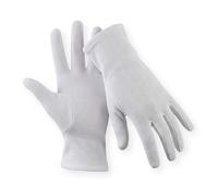 Medi-Inn Classic Lot de 12 paires de gants en jersey de coton, taille L, 100 % coton, blanc pur, respirants, ambidextres