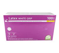 Medi-Inn Grip Lot de 100 gants jetables en latex sans poudre