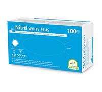 Medi-Inn Nitril White Plus Lot de 1000 gants jetables en nitrile non poudrés Blanc Taille L