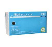 Medi-Inn Nitrile Noir Plus Gants Noir sans Poudre Taille M 100 Pièce