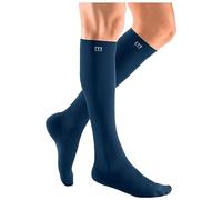 medi mediven active Chaussettes de compression | Bas de compression avec renfort au talon | KKL 2 | Marine | Taille : V | Bout | Normal