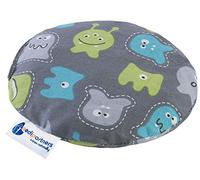 Medi Partners Coussin chauffant en noyaux de cerises pour bébé 180 g rond 15 cm 100% coton naturel chaleur + thérapie par le froid (Créatures)