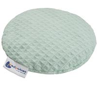 Medi Partners Coussin chauffant en noyaux de cerises pour bébé 180 g rond 15 cm 100% coton naturel chaleur + thérapie par le froid (Menthe)