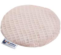 Medi Partners Coussin chauffant en noyaux de cerises pour bébé 180 g rond 15 cm 100% coton naturel chaleur + thérapie par le froid (Rose Clair)