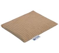 Medi Partners Coussin chauffant en noyaux de cerise 500 g rectangulaire 20 x 25 cm 100% coton certifié Öko-Tex Chaleur + thérapie par le froid Thérapie de massage (Beige)
