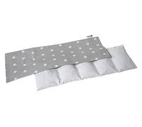 Medi Partners Bouillotte Noyau de Cerise Micro-onde Coussin Chauffant Micro Onde noyaux de cerise 60x20cm 800g 100% coton 5 Chambres par le froid Taie d'oreiller amovible (Étoiles)
