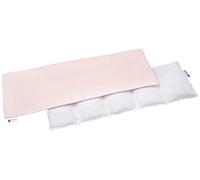 Medi Partners Bouillotte Noyau de Cerise Micro-onde Coussin Chauffant Micro Onde noyaux de cerise 60x20cm 800g 100% coton 5 Chambres par le froid Taie d'oreiller amovible (Rose clair)