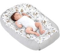 Medi Partners Cocon Bébé Réducteur de Lit Nid d'ange Gaufré 100x60x15cm | Réversible, coton 100 % et tissu gaufré, moelleux, idéal pour un nouveau-né, à la maison ou en voyage (Cerf)