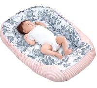 Medi Partners Cocon Bébé Réducteur de Lit Nid d'ange Gaufré 100x60x15cm | Réversible, coton 100 % et tissu gaufré, moelleux, idéal pour un nouveau-né, à la maison ou en voyage(Berry)