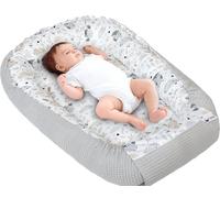 Medi Partners Cocon Bébé Réducteur de Lit Nid d'ange Gaufré 100x60x15cm | Réversible, coton 100 % et tissu gaufré, moelleux, idéal pour un nouveau-né, à la maison ou en voyage (Glade)