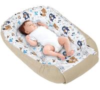 Medi Partners Cocon Bébé Réducteur de Lit Nid d'ange Gaufré 100x60x15cm | Réversible, coton 100 % et tissu gaufré, moelleux, idéal pour un nouveau-né, à la maison ou en voyage(Boho)