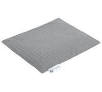 Medi Partners Coussin chauffant en noyaux de cerise 500 g rectangulaire 20 x 25 cm 100% coton certifié Öko-Tex Chaleur + thérapie par le froid Thérapie de massage (Gris)