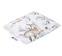 Medi Partners Coussin chauffant en noyaux de cerise 500 g rectangulaire 20 x 25 cm 100% coton certifié Öko-Tex Chaleur + thérapie par le froid Thérapie de massage (Cerf dans les feuilles)