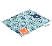 Medi Partners Coussin chauffant en noyaux de cerise 500 g rectangulaire 20 x 25 cm 100% coton certifié Öko-Tex Chaleur + thérapie par le froid Thérapie de massage (Raton laveur dans les bois)