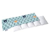 Medi Partners Coussin chauffant noyaux de cerise 60x20cm 800g 100% coton 5 Chambres par le froid Taie d'oreiller amovible (Forêt)