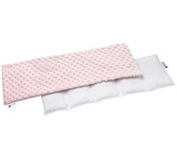 Medi Partners Coussin chauffant noyaux de cerise 60x20cm 800g Minky 5 Chambres par le froid Taie d'oreiller amovible (Rose Clair)