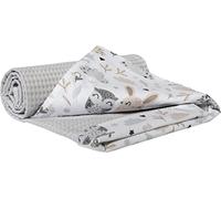 Medi Partners Couverture Bébé 100% Coton Waffle 75x100cm Mince sans Remplissage Multifonctionnel Bilatéral Doux Délicat pour Landaus