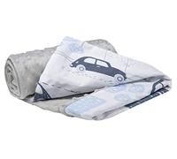 Medi Partners Couverture Bebe Couvertures de Bébé Plaid Enfant Nouveau-né 100% Coton pour Cadeau Naissance 75x100cm Multifonctionnel Bilatéral pour Landaus