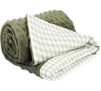 Medi Partners Couverture Bébés 100% Coton 75x100cm pour Enfant Minky Multifonctionnel - délicat pour la peau - Vert