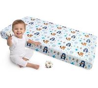 Medi Partners Drap Housse 60x120 Bebe Matelas Enfant Bébé - 100% Coton Fitted Draps Lit pour Baby Bed Cover Sheets literie Mattress Couette (Boho Animals)