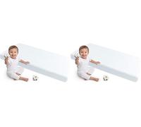 Medi Partners Drap Housse 60x120 lit Bebe Matelas Enfant Bébé - 100% Coton Fitted Draps Lit pour Baby Bed Cover Sheets Matela literie Mattress Couette (Blanc) (Lot de 2)