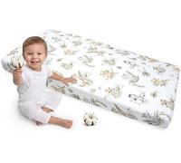 Medi Partners Drap Housse 60x120 lit Bebe Matelas Enfant Bébé - 100% Coton Fitted Draps Lit pour Baby Bed Cover Sheets Matela literie Mattress Couette (Safari)