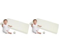 Medi Partners Drap Housse 60x120 lit Bebe Matelas Enfant Bébé - 100% Coton Fitted Draps Lit pour Baby Bed Cover Sheets Matela literie Mattress Couette (Grille) (Lot de 2)