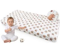Medi Partners Drap Housse 60x120 lit Bebe Matelas Enfant Bébé - 100% Coton Mousseline Fitted Draps Lit pour Baby Bed Cover Sheets Matela literie Mattress Couette(Arc-en-Ciel)