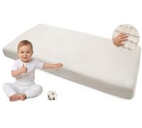 Medi Partners Drap Housse 70x140 lit Bebe Matelas Enfant Bébé - 100% Coton Mousseline Fitted Draps Lit pour Baby Bed Cover Sheets Matela literie Mattress Couette (Beige)