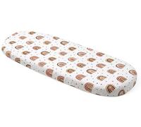 Medi Partners Drap Housse Nacelle 86x40cm Bebe Matelas Lit Couffin Cododo Landau - 100% Coton Mousseline Ovale Poussette Bébé Fitted Sheets Cover pour Mattress(Arc-en-Ciel)