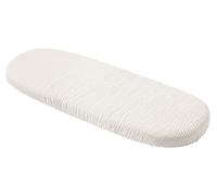 Medi Partners Drap Housse Nacelle 86x40cm Bebe Matelas Lit Couffin Cododo Landau - 100% Coton Mousseline Ovale Poussette Bébé Fitted Sheets Cover pour Mattress (Beige)