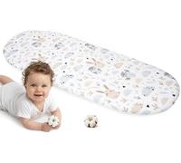 Medi Partners Drap Housse Nacelle 86x40cm Bebe Matelas Lit Couffin Cododo Landau - 100% Coton Ovale Poussette Bébé Fitted Sheets Cover pour Mattress (Océan)