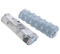 Medi Partners Épaulettes de ceinture pour poussettes sièges auto pour enfants bébé 100% Coton Minky 1 paire 18x13cm Double face poussette voiture de sport