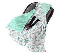 Medi Partners nid d'ange Bebe été Couverture enveloppante Bébé Siege Auto 85x85cm Couvertures Bebe nid d'ange Une Douce Oeko-Tex Moelleuse pour landaus
