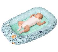 Medi Partners Nid d'ange Bébé Réducteur de Lit Nouveau-né Cocon 100x60x15cm | Réversible, coton 100 % et Minky, doux et moelleux, portable pour la maison et voyages dès la naissance(Forêt)
