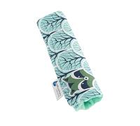 Medi Partners Protège Ceinture Enfant Coussin de Sécurité Voiture Protege Kids 17x22cm 100% Coton Minky Cover Securite Auto Poussette pour Bebe Amovible (Forêt à la Menthe Minky) (Lot de 2)