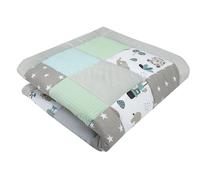 Medi Partners Couverture Bébés 100% Coton 100x100cm multifonctionnel Épais Doux tapis de jeu Insert de parc