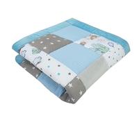 Medi Partners Couverture Bébés 100% Coton 100x100cm Multifonctionnel Épais Doux Tapis de Jeu Insert de Parc