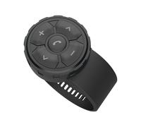 Media Button Remote Control, Strap-on Bluetooths Music Controller with Long-Range Signal and Waterproof Casing, Resistant to Water and Wear, Made of Abs Silicone Material, 6.49 * 1.77 * 1.37in