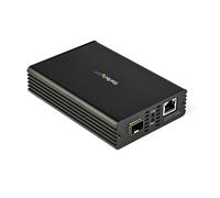 StarTech.com Convertisseur fibre optique vers RJ45 avec fente SFP+ ouverte - 10GBASE-T - Ethernet à fibre 10 Gb (MCM10GSFP)