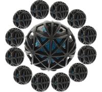 Média Filtrant pour Aquarium, Boules Bio en PVC Noir, Filtration Rapide | Haute Densité, Forte Interception des Impuretés, Usage pour Bassin et Cuve, Format Pratique
