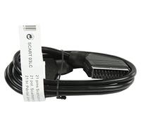 Cordon Vidéo - VALUE LINE - Péritel 21 broches - 1.5 mètres - Blindé - Noir