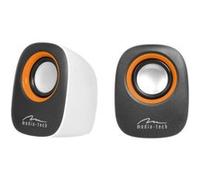 Enceintes PC / Stations MP3 MEDIA-TECH MT3137 - Puissance 6W - Blanc