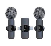 Media-Tech MICRO-MIC DUO - kit micro-cravate sans fil USB-C & Lightning pour iOS/Android, 2.4 GHz, 4 h