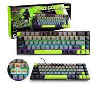 Media-Tech RED CORE MX60 60% Clavier Mécanique de Jeu - Switchs RED, Éclairage RGB, Anti-Ghosting 25, Disposition 68 Touches, USB-C, Compact Esports Keyboard