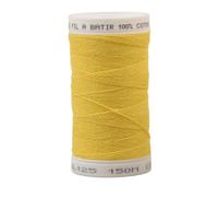 mediac Fil à btir 100% Coton en Bobine de 150m - Jaune 499-125