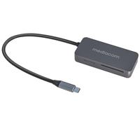 Mediacom MD-S405 lecteur de carte mémoire USB 3.2 Gen 1 (3.1 Gen 1) Type-C Aluminium