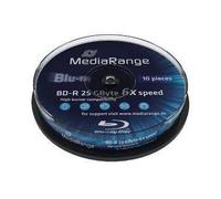 MediaRange - 10 x BD-R - 25 Go 6x - spindle